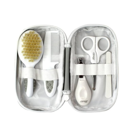 Kit Higiene Com Estojo E Cerdas Naturais - Clingo Kit Higiene Com Estojo E Cerdas Naturais - Clingo