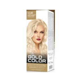 Kit Tintura Gold Color 12.89 Louro Clarissimo Perola Cendre Kit Tintura Gold Color 12.89 Louro Clarissimo Perola Cendre