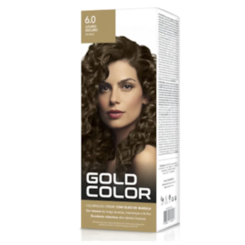 Kit Tintura Gold Color 6.0 Louro Escuro Claro Kit Tintura Gold Color 6.0 Louro Escuro Claro