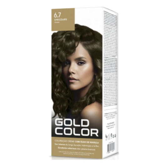 Kit Tintura Gold Color 6.7 Chocolate