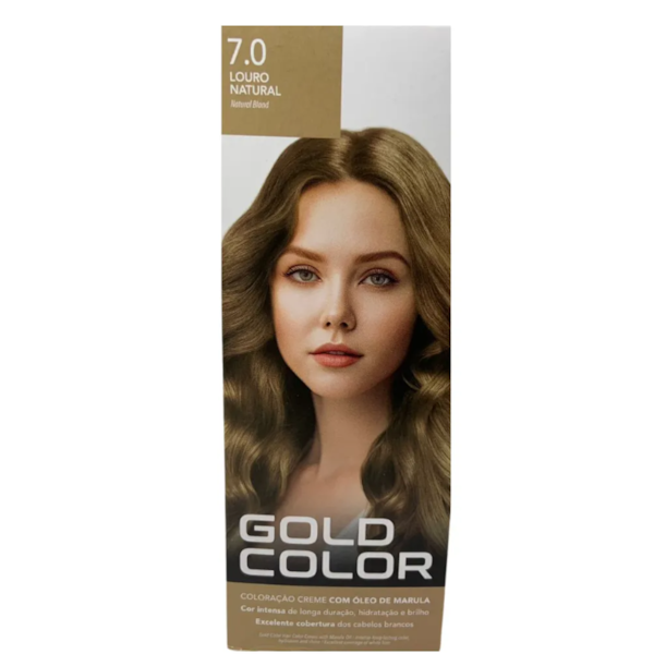 Kit Tintura Gold Color 7.0 Louro Natural Kit Tintura Gold Color 7.0 Louro Natural