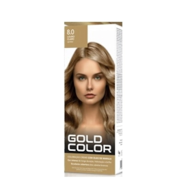 Kit Tintura Gold Color 8.0 Louro Claro Kit Tintura Gold Color 8.0 Louro Claro