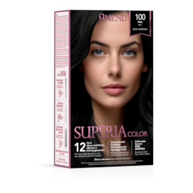 Kit Tonalizante Amend Supéria Color 100 Preto Kit Tonalizante Amend Supéria Color 100 Preto