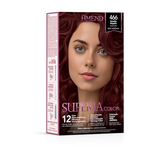 Kit Tonalizante Amend Supéria Color 466 Vermelho Borgonha
