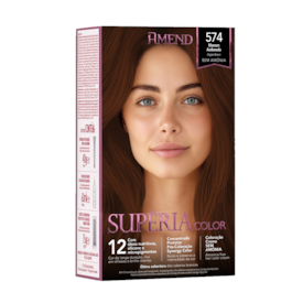 Kit Tonalizante Amend Supéria Color 574 Marrom Acobreado Kit Tonalizante Amend Supéria Color 574 Marrom Acobreado