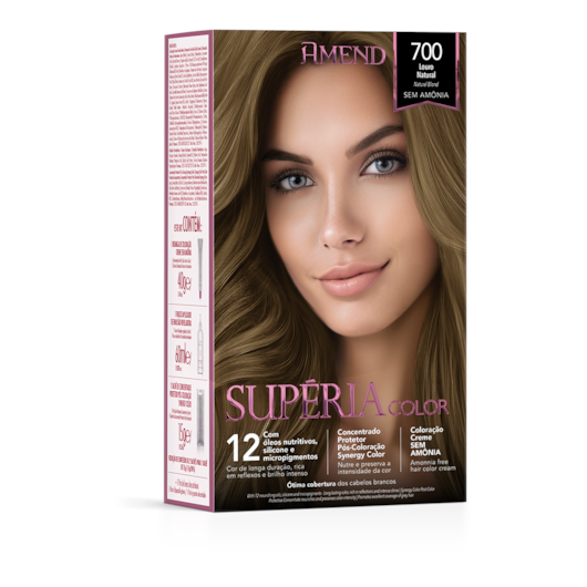 Kit Tonalizante Amend Supéria Color 700 Louro Natural Kit Tonalizante Amend Supéria Color 700 Louro Natural