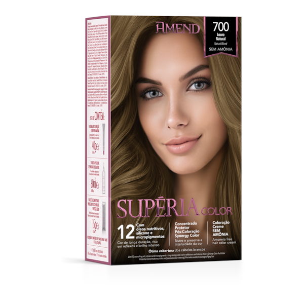 Kit Tonalizante Amend Supéria Color 700 Louro Natural Kit Tonalizante Amend Supéria Color 700 Louro Natural