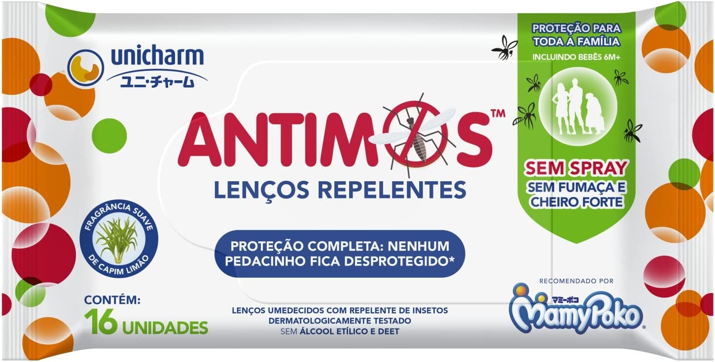 Lenços Repelentes Antimos Unicharm - 16 unidades