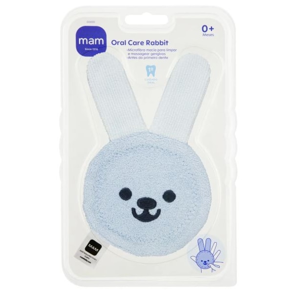 Luva Mam Oral Care Rabbit - Azul