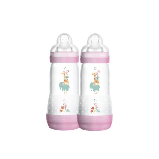 Mamadeira MAM Easy Start 320ml Rosa - Embalagem Dupla