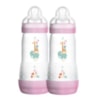 Mamadeira MAM Easy Start 320ml Rosa - Embalagem Dupla