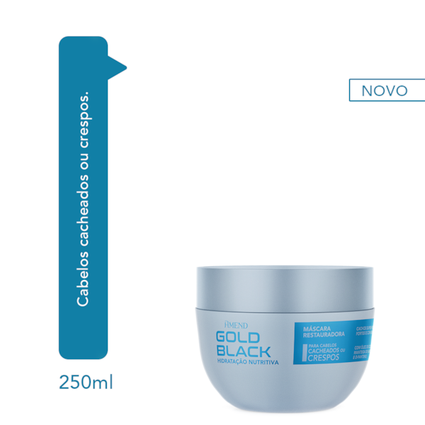 Máscara Amend Gold Black Hidratação Nutritiva 250ml