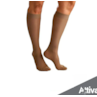 Meia 3/4 Attiva - Panturrilha Ponteira Fechada Feminina Média Compressão - Natural Escuro Meia 3/4 Attiva - Panturrilha Ponteira Fechada Feminina Média Compressão - Natural Escuro