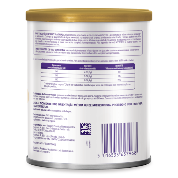 Neoforte Danone Baunilha - 400g Neoforte Danone Baunilha - 400g