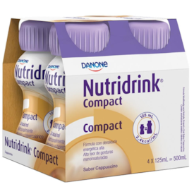 Nutridrink Compact Capuccino - Kit 4 unidades de 125mL - Danone Nutridrink Compact Capuccino - Kit 4 unidades de 125mL - Danone