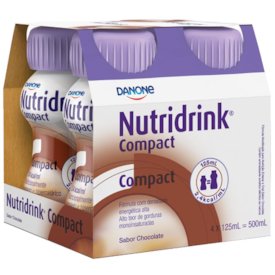 Nutridrink Compact Chocolate - Kit 4 unidades de 125mL - Danone Nutridrink Compact Chocolate - Kit 4 unidades de 125mL - Danone