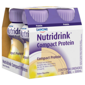 Nutridrink Compact Protein Baunilha Danone - Kit 4 un de 125 mL Nutridrink Compact Protein Baunilha Danone - Kit 4 un de 125 mL