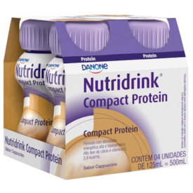 Nutridrink Compact Protein Capuccino - Kit 4 unidades de 125 mL - Danone Nutridrink Compact Protein Capuccino - Kit 4 unidades de 125 mL - Danone