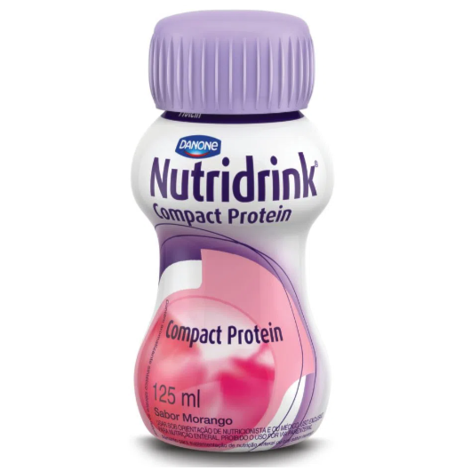 Nutridrink Compact Protein Morango Danone - Kit 4 un de 125 mL Nutridrink Compact Protein Morango Danone - Kit 4 un de 125 mL