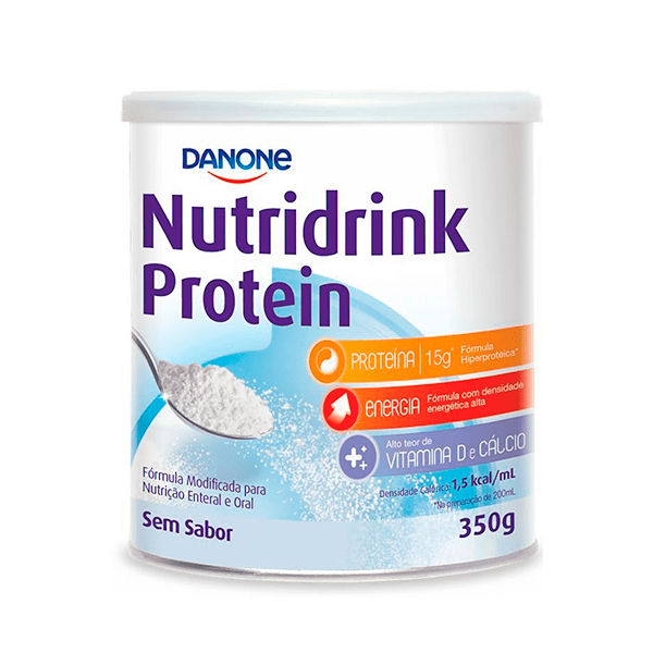 Nutridrink Protein Em pó Sem Sabor 350 g Danone Nutriport Nutridrink Protein Em pó Sem Sabor 350 g Danone Nutriport