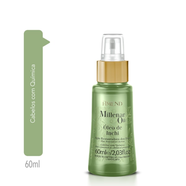 Óleo de Inchi Amend Millenar Oil Segredos do Mundo 60ml