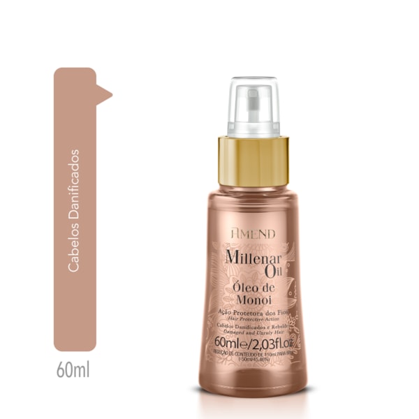 Óleo de Monoi Amend Millenar Oil Segredos do Mundo 60ml
