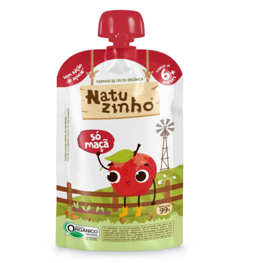 Papinha de Fruta Orgânica Natuzinho +6 meses - Sabor Maçã