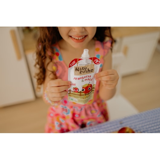 Papinha de Fruta Orgânica Natuzinho +9 meses - Sabor Framboesa e Maçã Papinha de Fruta Orgânica Natuzinho +9 meses - Sabor Framboesa e Maçã