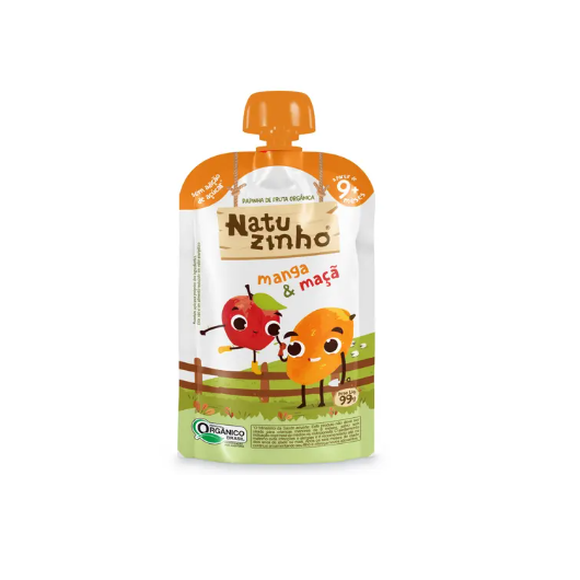 Papinha de Fruta Orgânica Natuzinho +9 meses - Sabor Manga e Maçã