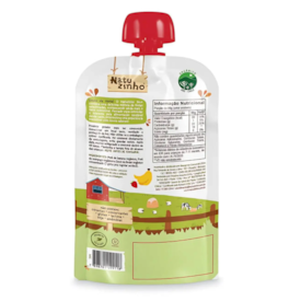 Papinha de Fruta Orgânica Natuzinho +9 meses - Sabor Morango e Banana Papinha de Fruta Orgânica Natuzinho +9 meses - Sabor Morango e Banana