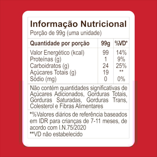 Papinha de Fruta Orgânica Natuzinho +9 meses - Sabor Morango e Banana Papinha de Fruta Orgânica Natuzinho +9 meses - Sabor Morango e Banana