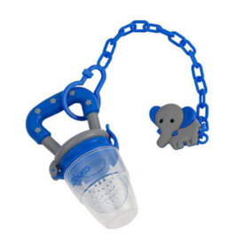 Porta Fruta com Prendedor de Chupeta Clingo Azul Porta Fruta com Prendedor de Chupeta Clingo Azul