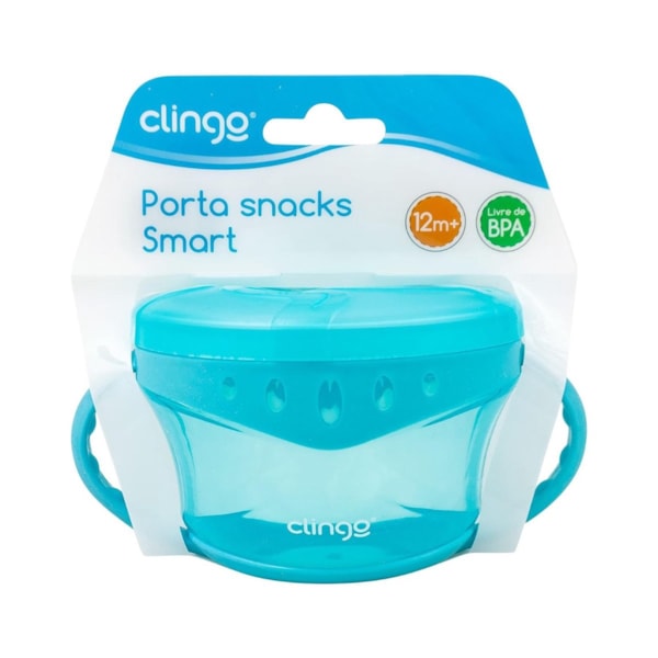 Porta Snacks Smart Azul Clingo