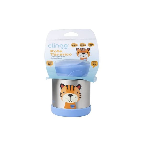 Pote Térmico Clingo - Azul/Tigre