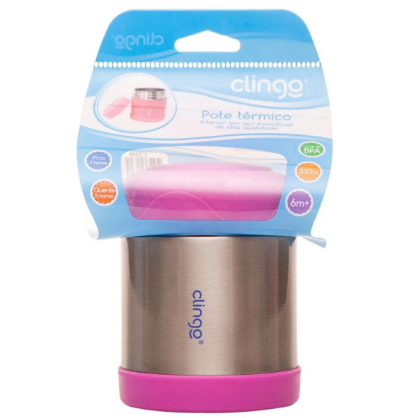 Pote Termico Keep 330ml Rosa Clingo