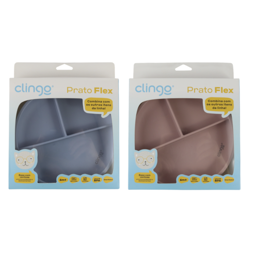 Prato De Silicone c/ Divisão E Ventos - Clingo