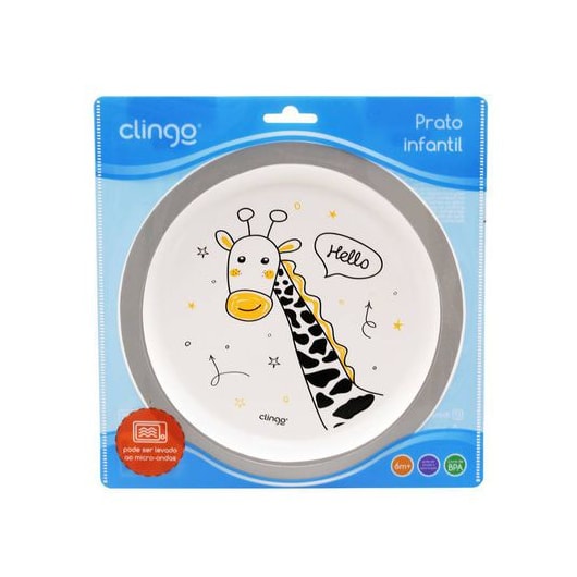 Prato Infantil Zoo - Clingo Prato Infantil Zoo - Clingo