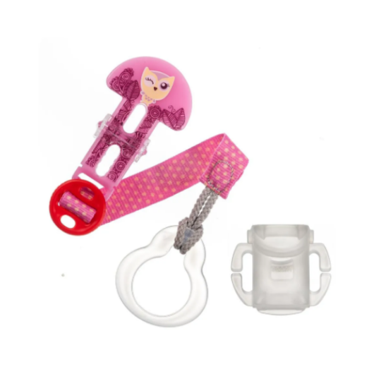Prendedor de Chupeta MAM Clip It! - Rosa Prendedor de Chupeta MAM Clip It! - Rosa