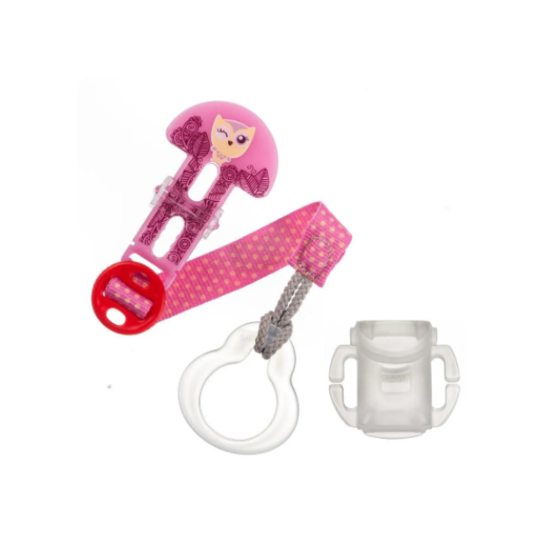 Prendedor de Chupeta MAM Clip It! - Rosa Prendedor de Chupeta MAM Clip It! - Rosa