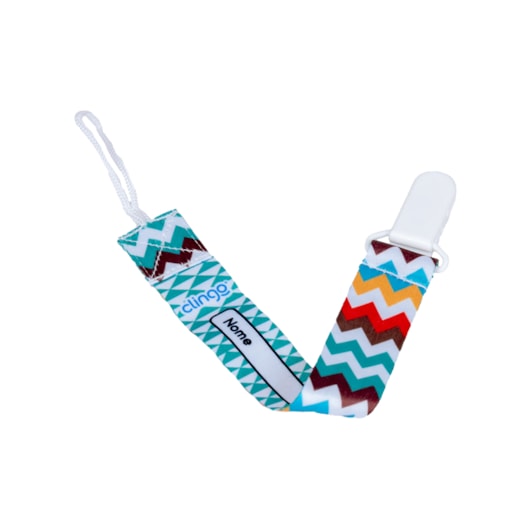 Prendedor de Chupeta Zig Zag Color (2un) - Clingo