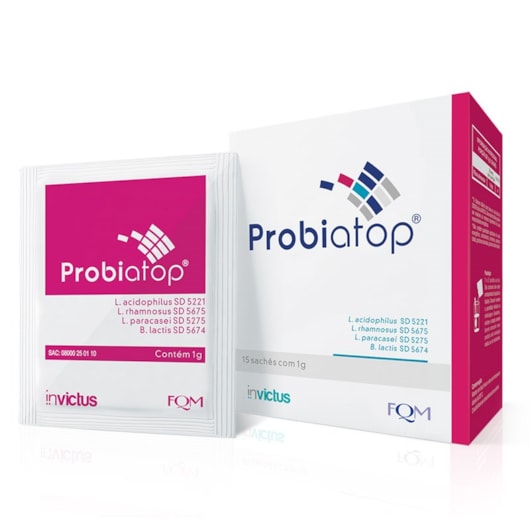 Probiatop - caixa com 15 unidades de 1g - Farmoquímica Probiatop - caixa com 15 unidades de 1g - Farmoquímica