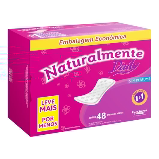 Protetor Diário Naturalmente Daily 48 unidades Protetor Diário Naturalmente Daily 48 unidades