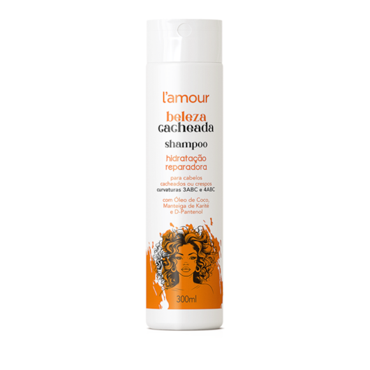 Shampoo L’Amour Beleza Cacheada Hidratação Reparadora 300ml