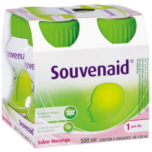 Souvenaid Morango Danone - Kit com 4 unidades Souvenaid Morango Danone - Kit com 4 unidades