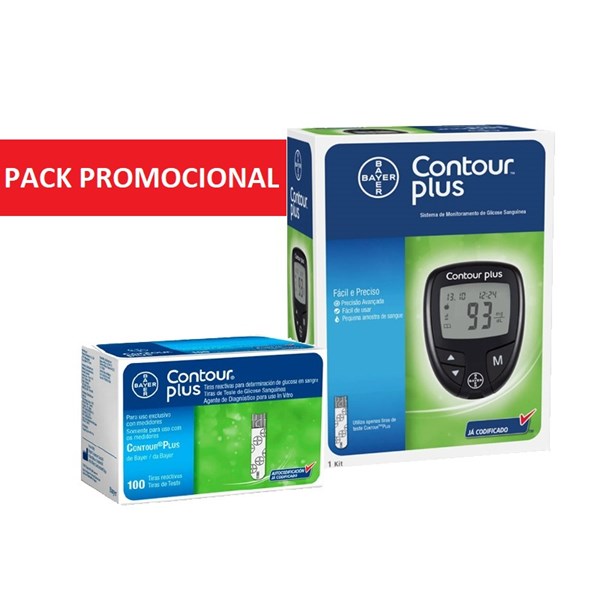Tiras Reagentes Contour Plus + Kit Monitor Glicêmico – Pack promocional -  Nutriport