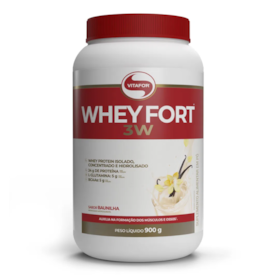 Whey fort 3W Vitafor 900g - Sabor Baunilha Whey fort 3W Vitafor 900g - Sabor Baunilha