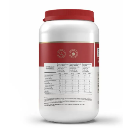 Whey fort 3W Vitafor 900g - Sabor Frutas Vermelhas Whey fort 3W Vitafor 900g - Sabor Frutas Vermelhas
