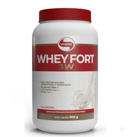 Whey fort 3W Vitafor 900g - Sabor Neutro Whey fort 3W Vitafor 900g - Sabor Neutro