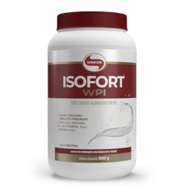 Whey Protein Isolado Isofort Vitafor 900g - Sabor Neutro Whey Protein Isolado Isofort Vitafor 900g - Sabor Neutro