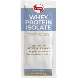 Whey protein isolate Vitafor 120 sachês -15g
